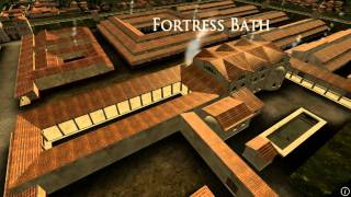 Animation of ancient Roman Fort in Caerleon Wales [upl. by Enineg]