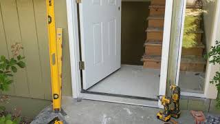 Jeld Wen Front Door Installation  Really crappy products and craftsmanship PART 1 [upl. by Anallij]