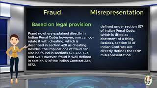 What is Difference Between Fraud amp Misrepresentation [upl. by Waddell274]