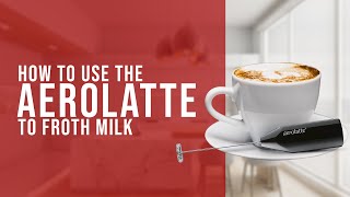 How To Use the AeroLatte To Froth Milk [upl. by Juno]