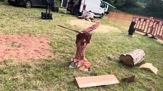 A fabulous range of wooden sculpture at Caerleon festival 2024 [upl. by Stoneham]