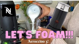 How To Foam Milk With Aeroccino 3 Make Coffee With Foam Tips amp Tricks  Easy Foamed Latte Recipe [upl. by Goran]