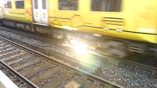 Merseyrail 507 009 making arcs at Birkdale station [upl. by Diraf978]