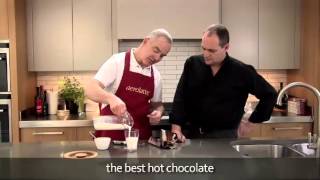 How to make a hot chocolate using an aerolatte milk frother [upl. by Anelec]