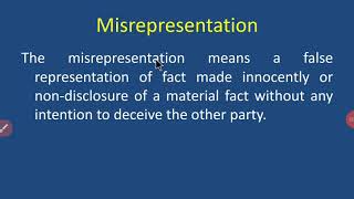 Misrepresentation [upl. by Alleyne]